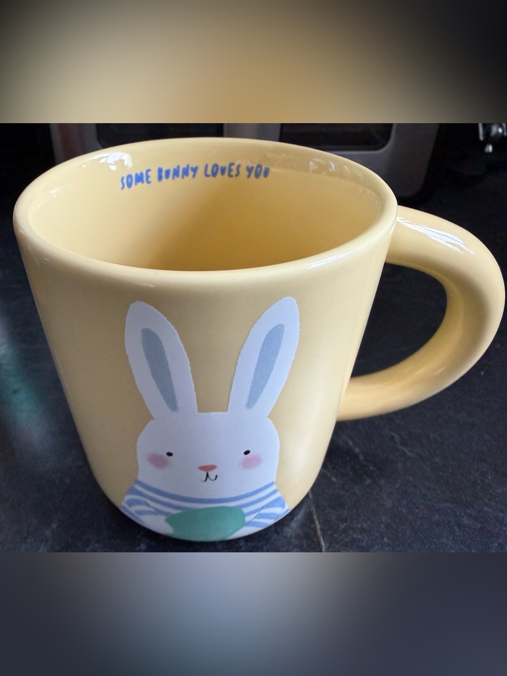 Brand New - Cute Bunny Ceramic Mug - Yellow